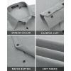 imageHISDERN Mens Dress Shirts Long Sleeve Button Down Shirts for Men Oxford Business Casual Formal Collared Shirt with PocketGrey