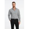 imageHISDERN Mens Dress Shirts Long Sleeve Button Down Shirts for Men Oxford Business Casual Formal Collared Shirt with PocketGrey