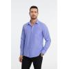 imageHISDERN Mens Dress Shirts Long Sleeve Button Down Shirts for Men Oxford Business Casual Formal Collared Shirt with PocketRoyal Blue