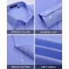 imageHISDERN Mens Dress Shirts Long Sleeve Button Down Shirts for Men Oxford Business Casual Formal Collared Shirt with PocketRoyal Blue