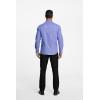imageHISDERN Mens Dress Shirts Long Sleeve Button Down Shirts for Men Oxford Business Casual Formal Collared Shirt with PocketRoyal Blue