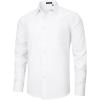 imageHISDERN Mens Dress Shirts Long Sleeve Button Down Shirts for Men Oxford Business Casual Formal Collared Shirt with PocketWhite
