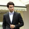 imageBow Ties for Men Check Plaid Self Tie Bow Tie and Pocket Square Bowtie Formal Tuxedo Wedding Bowties Handkerchief SetA02 Pink