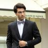 imageBow Ties for Men Check Plaid Self Tie Bow Tie and Pocket Square Bowtie Formal Tuxedo Wedding Bowties Handkerchief SetA03 Pink  Gray