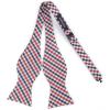 imageBow Ties for Men Check Plaid Self Tie Bow Tie and Pocket Square Bowtie Formal Tuxedo Wedding Bowties Handkerchief SetB03 Red  Black  White