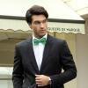 imageBow Ties for Men Check Plaid Self Tie Bow Tie and Pocket Square Bowtie Formal Tuxedo Wedding Bowties Handkerchief SetD02 Green2