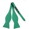 imageBow Ties for Men Check Plaid Self Tie Bow Tie and Pocket Square Bowtie Formal Tuxedo Wedding Bowties Handkerchief SetD03 Dark Green