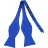 imageBow Ties for Men Check Plaid Self Tie Bow Tie and Pocket Square Bowtie Formal Tuxedo Wedding Bowties Handkerchief SetE01 Royal Blue