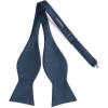 imageBow Ties for Men Check Plaid Self Tie Bow Tie and Pocket Square Bowtie Formal Tuxedo Wedding Bowties Handkerchief SetE07 Navy Blue 3
