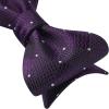 imageBow Ties for Men Check Plaid Self Tie Bow Tie and Pocket Square Bowtie Formal Tuxedo Wedding Bowties Handkerchief SetF01 Dark Purple