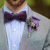 imageBow Ties for Men Check Plaid Self Tie Bow Tie and Pocket Square Bowtie Formal Tuxedo Wedding Bowties Handkerchief SetF01 Dark Purple