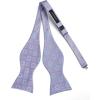 imageBow Ties for Men Check Plaid Self Tie Bow Tie and Pocket Square Bowtie Formal Tuxedo Wedding Bowties Handkerchief SetF02 Light Purple
