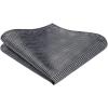 imageBow Ties for Men Check Plaid Self Tie Bow Tie and Pocket Square Bowtie Formal Tuxedo Wedding Bowties Handkerchief SetG03 Light Grey