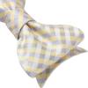 imageBow Ties for Men Check Plaid Self Tie Bow Tie and Pocket Square Bowtie Formal Tuxedo Wedding Bowties Handkerchief SetH02 Yellow 1