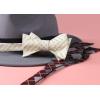imageBow Ties for Men Check Plaid Self Tie Bow Tie and Pocket Square Bowtie Formal Tuxedo Wedding Bowties Handkerchief SetH02 Yellow 1