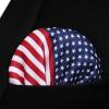 imageBow Ties for Men Check Plaid Self Tie Bow Tie and Pocket Square Bowtie Formal Tuxedo Wedding Bowties Handkerchief SetH04 Flag