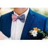imageBow Ties for Men Check Plaid Self Tie Bow Tie and Pocket Square Bowtie Formal Tuxedo Wedding Bowties Handkerchief SetH04 Flag
