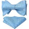 E-01 Light Blue & White