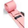 imageHISDERN Mens Solid Color Ties Formal Satin Necktie and Pocket Square Set Classic Wedding Business Tie ampamp HandkerchiefCpink