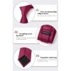 imageHISDERN Mens Solid Color Ties Formal Satin Necktie and Pocket Square Set Classic Wedding Business Tie ampamp HandkerchiefDburgundy2
