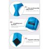 imageHISDERN Mens Solid Color Ties Formal Satin Necktie and Pocket Square Set Classic Wedding Business Tie ampamp HandkerchiefEcyan Blue