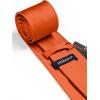 imageHISDERN Mens Solid Color Ties Formal Satin Necktie and Pocket Square Set Classic Wedding Business Tie ampamp HandkerchiefFburnt Orange