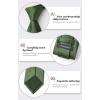 imageHISDERN Mens Solid Color Ties Formal Satin Necktie and Pocket Square Set Classic Wedding Business Tie ampamp HandkerchiefGdark Olive Green