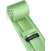 imageHISDERN Mens Solid Color Ties Formal Satin Necktie and Pocket Square Set Classic Wedding Business Tie ampamp HandkerchiefGsage Green2