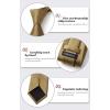 imageHISDERN Mens Solid Color Ties Formal Satin Necktie and Pocket Square Set Classic Wedding Business Tie ampamp HandkerchiefHbrown
