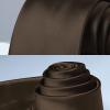 imageHISDERN Mens Solid Color Ties Formal Satin Necktie and Pocket Square Set Classic Wedding Business Tie ampamp HandkerchiefHsaddle Brown