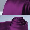 imageHISDERN Mens Solid Color Ties Formal Satin Necktie and Pocket Square Set Classic Wedding Business Tie ampamp HandkerchiefIeggplant Purple