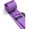 imageHISDERN Mens Solid Color Ties Formal Satin Necktie and Pocket Square Set Classic Wedding Business Tie ampamp HandkerchiefIviolet