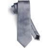 imageHISDERN Mens Solid Color Ties Formal Satin Necktie and Pocket Square Set Classic Wedding Business Tie ampamp HandkerchiefLgray