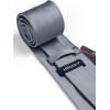 imageHISDERN Mens Solid Color Ties Formal Satin Necktie and Pocket Square Set Classic Wedding Business Tie ampamp HandkerchiefLgray