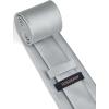 imageHISDERN Mens Solid Color Ties Formal Satin Necktie and Pocket Square Set Classic Wedding Business Tie ampamp HandkerchiefLsilver