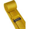 imageHISDERN Mens Solid Color Ties Formal Satin Necktie and Pocket Square Set Classic Wedding Business Tie ampamp HandkerchiefNgold2