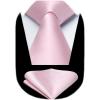 imageHISDERN Mens Solid Color Ties Formal Satin Necktie and Pocket Square Set Classic Wedding Business Tie ampamp HandkerchiefCpink2