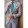 imageHISDERN Mens Ties Solid Color Ties for Men Formal Necktie with Pocket Square Set Satin Silk Neck Tie Handkerchiefs SetAteal Turquoise
