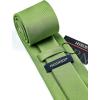 imageHISDERN Mens Ties Solid Color Ties for Men Formal Necktie with Pocket Square Set Satin Silk Neck Tie Handkerchiefs SetBgreen Sage