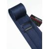 imageHISDERN Mens Ties Solid Color Ties for Men Formal Necktie with Pocket Square Set Satin Silk Neck Tie Handkerchiefs SetCblue Navy