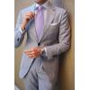 imageHISDERN Mens Ties Solid Color Ties for Men Formal Necktie with Pocket Square Set Satin Silk Neck Tie Handkerchiefs SetDpurple Lavender