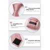 imageHISDERN Mens Ties Solid Color Ties for Men Formal Necktie with Pocket Square Set Satin Silk Neck Tie Handkerchiefs SetEpink Rose Gold