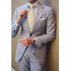imageHISDERN Mens Ties Solid Color Ties for Men Formal Necktie with Pocket Square Set Satin Silk Neck Tie Handkerchiefs SetFchampagne Bright