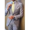 imageHISDERN Mens Ties Solid Color Ties for Men Formal Necktie with Pocket Square Set Satin Silk Neck Tie Handkerchiefs SetGyellow