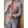 imageHISDERN Mens Ties Solid Color Ties for Men Formal Necktie with Pocket Square Set Satin Silk Neck Tie Handkerchiefs SetHburnt Orange