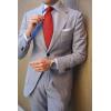 imageHISDERN Mens Ties Solid Color Ties for Men Formal Necktie with Pocket Square Set Satin Silk Neck Tie Handkerchiefs SetIred