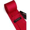 imageHISDERN Mens Ties Solid Color Ties for Men Formal Necktie with Pocket Square Set Satin Silk Neck Tie Handkerchiefs SetIred Light