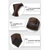 imageHISDERN Mens Ties Solid Color Ties for Men Formal Necktie with Pocket Square Set Satin Silk Neck Tie Handkerchiefs SetJbrown