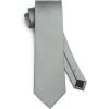 imageHISDERN Mens Ties Solid Color Ties for Men Formal Necktie with Pocket Square Set Satin Silk Neck Tie Handkerchiefs SetLgrey Bright