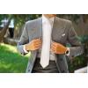 imageHISDERN Mens Ties Solid Color Ties for Men Formal Necktie with Pocket Square Set Satin Silk Neck Tie Handkerchiefs SetNwhite